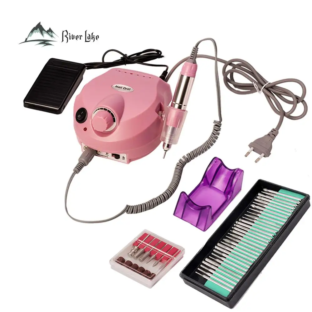 

30000 prm electric nail drill art gel polish remover machine tools set