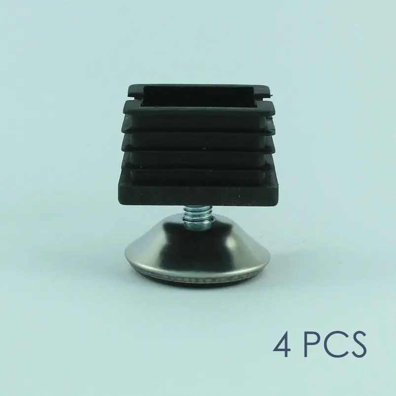 Steel Rack Leveling Glide Feet Plastic Insert 38mm 1.5