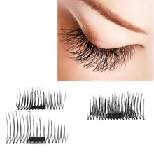 Новые ультратонкие 0,4 мм Магнитные ресницы для глаз 3D норки Многоразовые Накладные магнитные Накладные ресницы расширение Горячая 2JY21