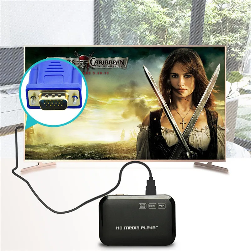 Высококачественный кабель Robotsky HDMI VGA штекер 1 8 м видеоадаптер только для HD плеера