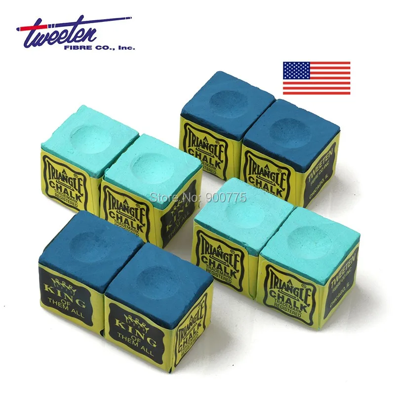 

American Triangle Chalk 4 PCS Chalk & 1 PCS Chalk Holder Pack for Pool Snooker Cue Billiard Game