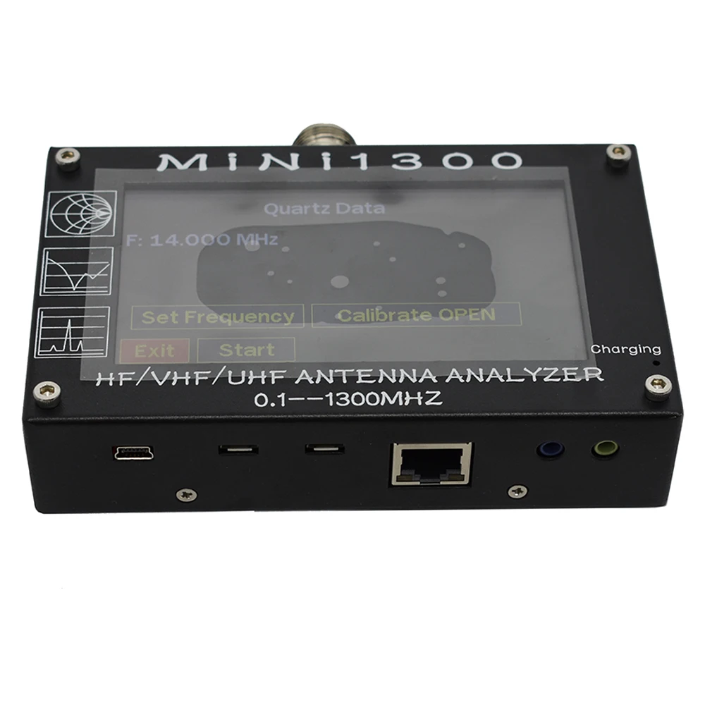 Новое поступление анализатор внутренней батареи Mini1300 TFT LCD 0 1 1300 МГц HF VHF UHF ANT