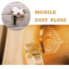 Marsnaska полный алмазов милые украшения сонный Маленький слон Пылезащитная заглушка для телефона для Iphone и всех 3,5 мм наушников