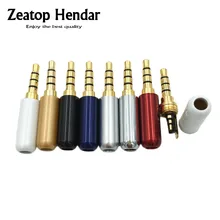 10 шт. 3,5 мм штекер аудио разъем 4 полюсная позолоченная вилка адаптер для наушников для DIY стерео гарнитура наушники или используется для ремонта наушники