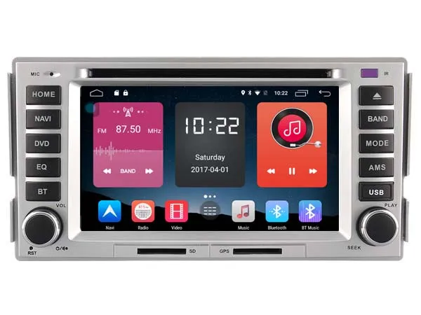 Android 6 0 font b CAR b font Audio DVD player FOR HYUNDAI SANTA FE ELANTRA