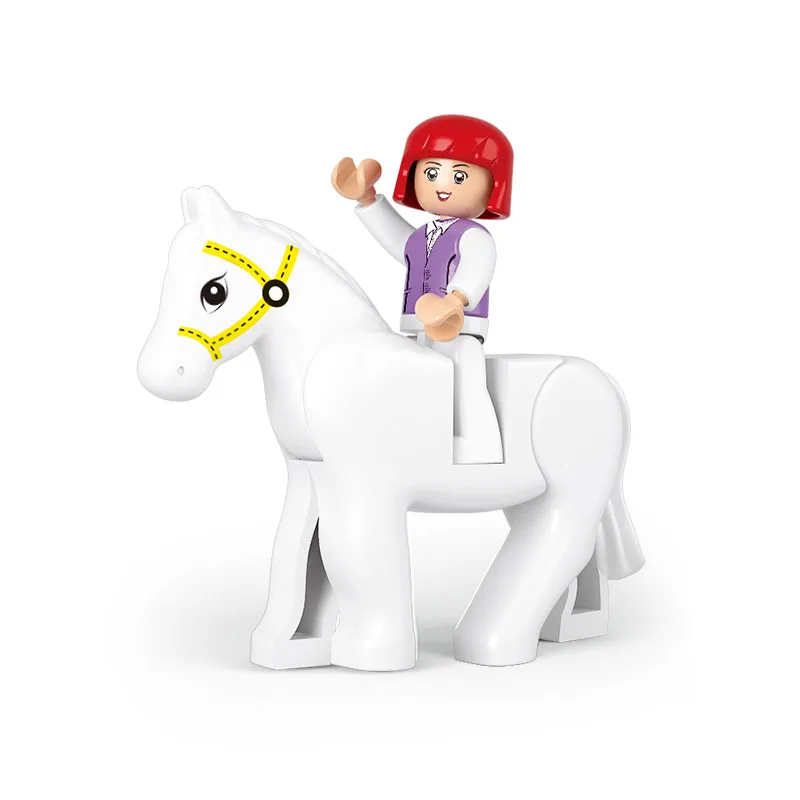 0517 SLUBAN فتاة الأصدقاء الحصان سباق نموذج اللبنات الكلاسيكية تنوير DIY الشكل لعب للأطفال متوافق Legoe 0517 SLUBAN فتاة الأصدقاء الحصان سباق نموذج اللبنات الكلاسيكية تنوير DIY الشكل لعب للأطفال متوافق Legoe