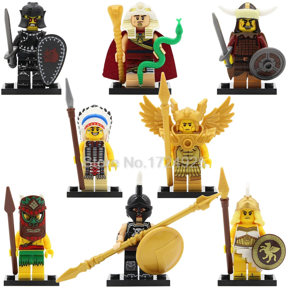 

X0163 QUEST single sale Saint Seiya figure Aborigines Tutankhamun Hun Warrior Ares Chief Evil Knight Building Blocks Model Toys