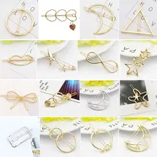 Свадебные аксессуары для волос для женщин, тиара, заколка для волос, ювелирное изделие, геометрическое сердце, шпильки, заколки, повязка на голову