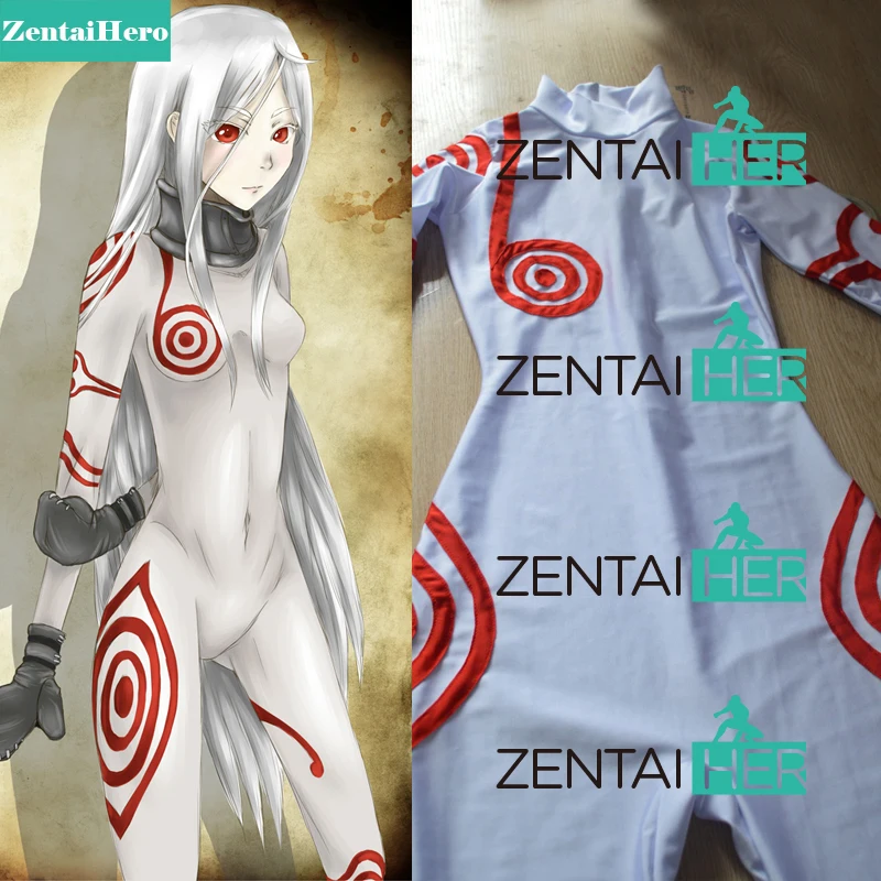 Shiro of Deadman Wonderland белый костюм супергероя из лайкры и спандекса для девушек женщин