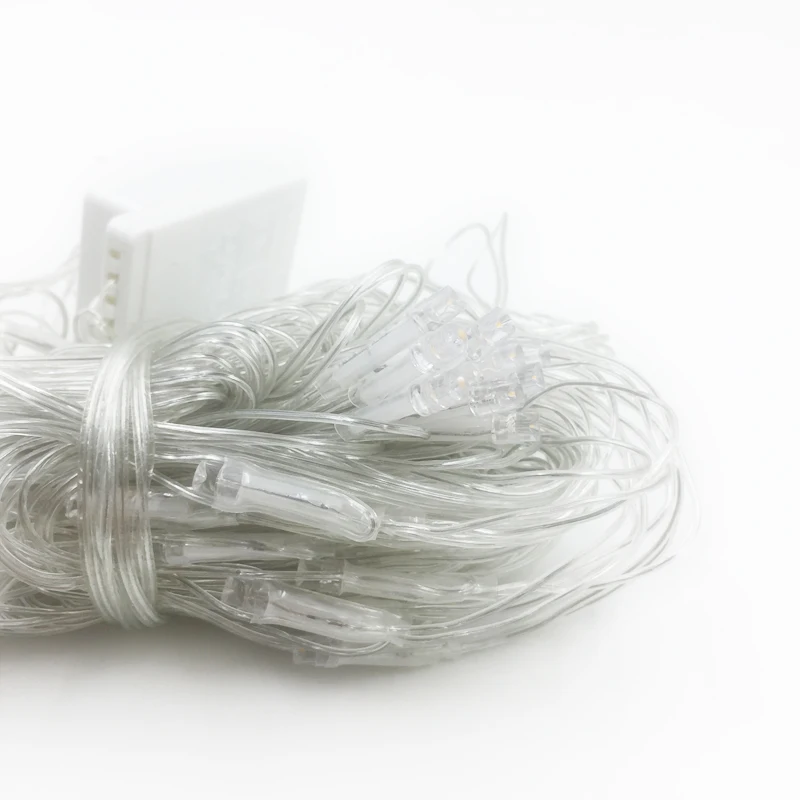 96 LEDs RGB Fairy String Light 1.5mx1.5m Net Mesh Garland Lamp Xmas New Year Garden Curtain Wedding Party Holiday Decor Lighting