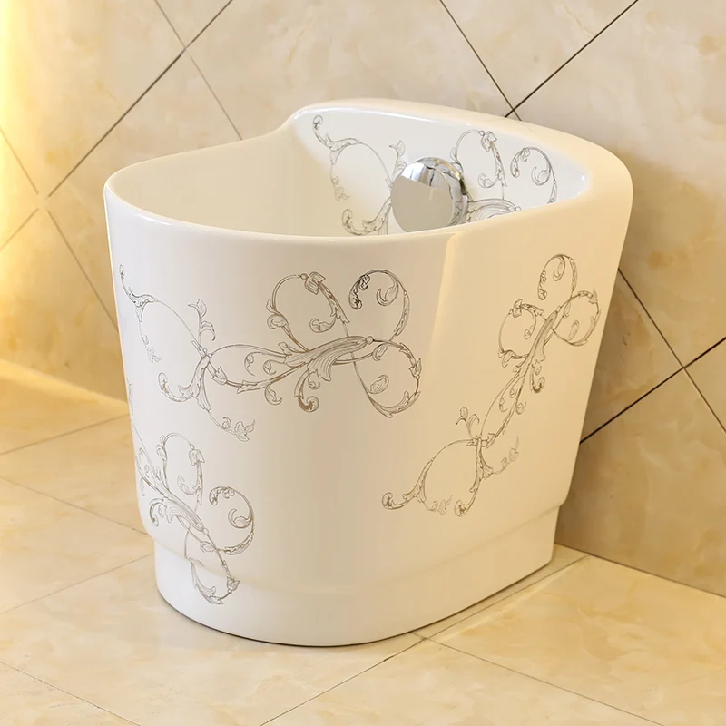 Rain Spring Ceramic Wash Mop Pool Balcony BasinToilet sinks Bucket Automatic Launching | Обустройство дома