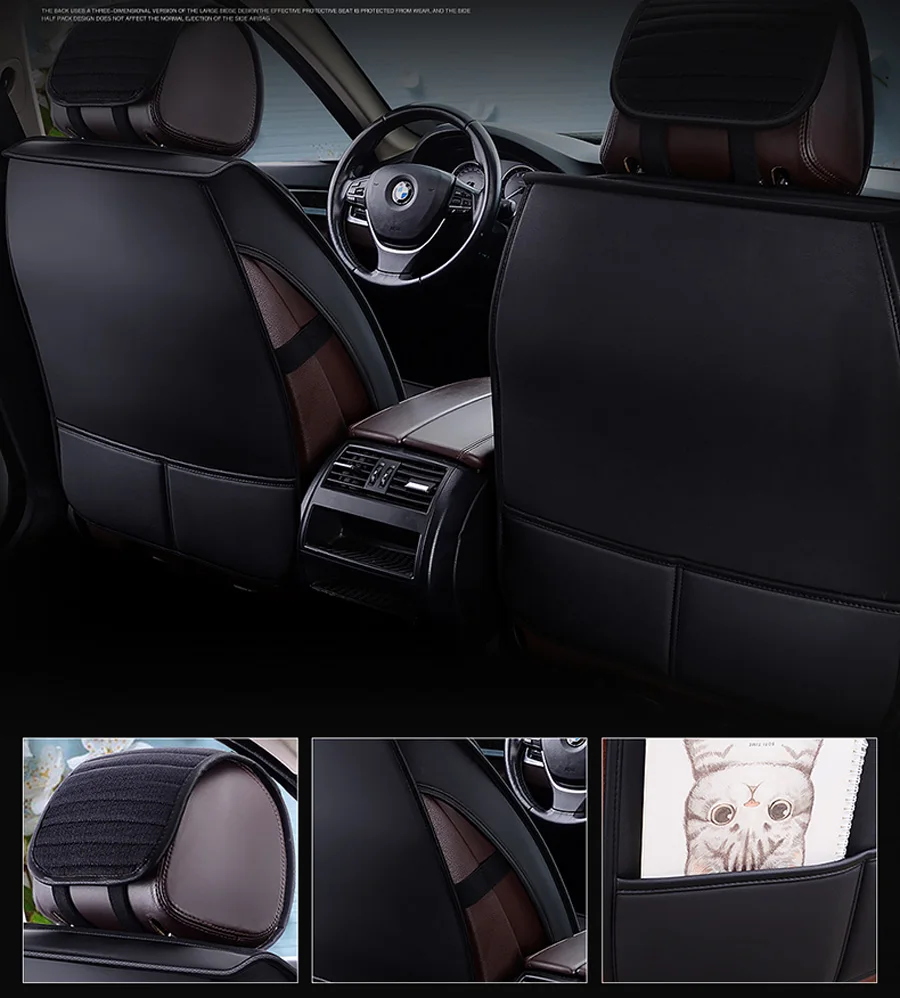 Специальное кожаное автокресло covers5 Подушка сиденья для Ford mondeo Focus 2 3 kuga Edge Explorer
