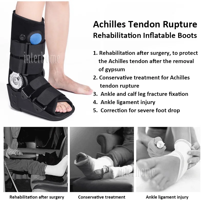 Achilles tendon rupture brace shoes Achilles tendon boots ankle fracture rehabilitation fixation