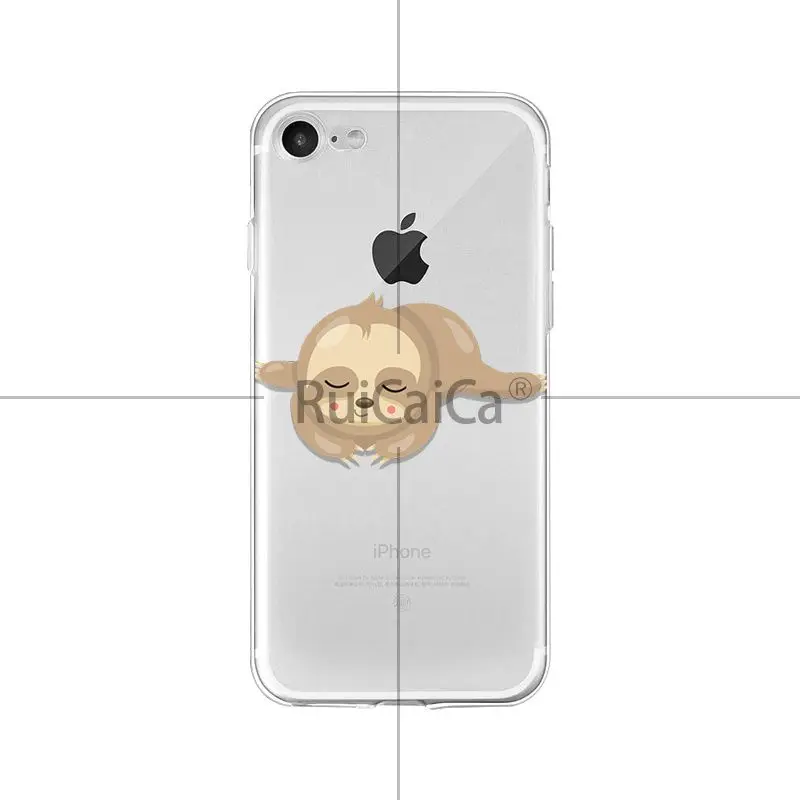 Ruicaica Ленивец милые животные роскошный уникальный дизайн чехол для телефона для Apple iPhone 8 7 6 6S Plus X XS MAX 5 5S SE XR Чехол для мобильного телефона