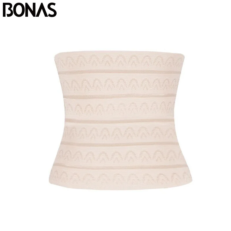 BONAS Body Shaper, тонкое женское послеродовое Корректирующее белье, пояс для тренировок, Корректирующее белье, широкая ткань, тонкая комбинация талии