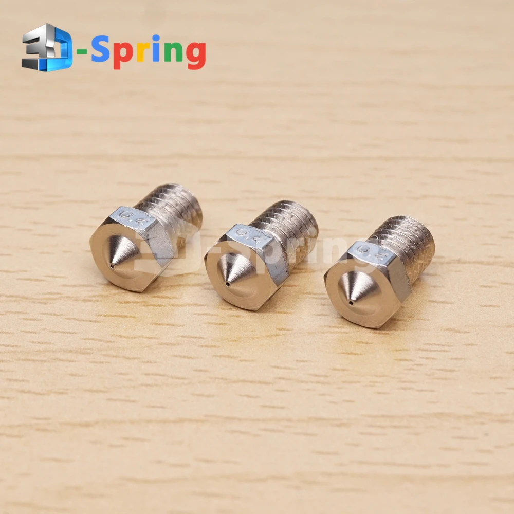 Сопло V5 V6 из нержавеющей стали 0 25 мм 4 6 8 1 для E3D j головки экструдера Hotend M6 нить 3D