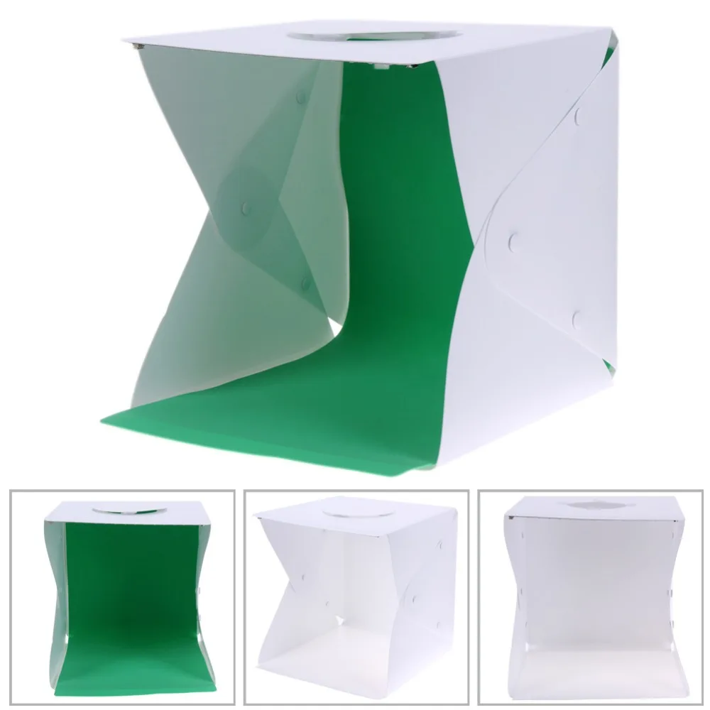 

Portable Folding Lightbox Photography Studio Softbox LED Light Soft Box Tent Kit for iPhone Samsang DSLR Camera Photo Background