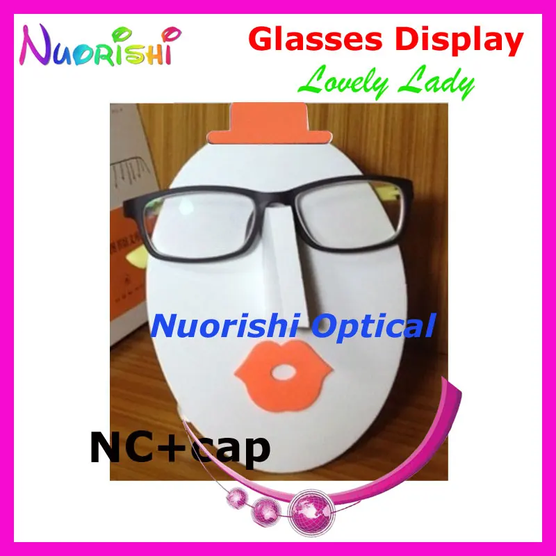 2 шт женские лица модели 17 личности Facebook очки солнцезащитные очки стойка держатель стойки дисплея CK522 - Цвет: NC with Cap