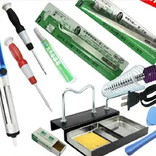 40 ватт Электрический припой для паяльника Наборы инструментов, 12 частей пакет