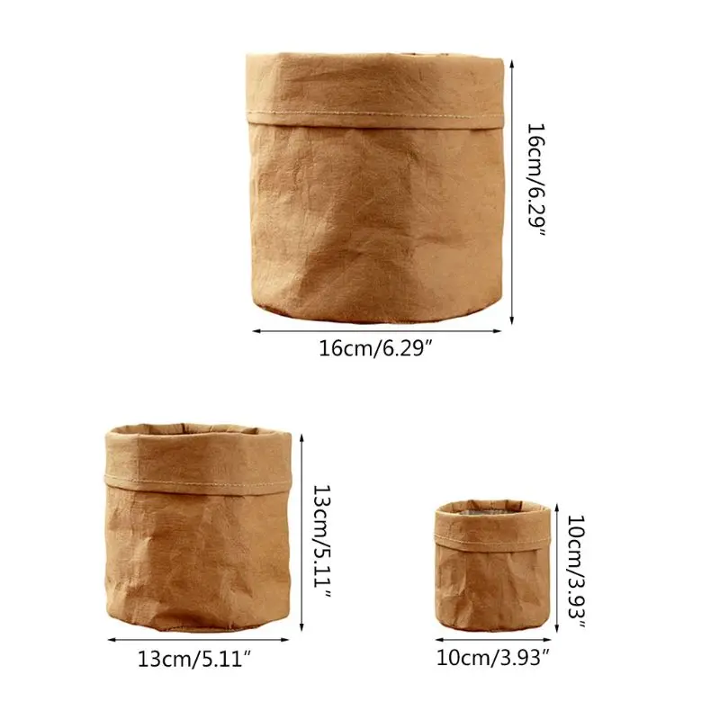 Высокого качества, самодельная бумага цветочный горшок креативный Настольный цветок горшки многоразовая многофункциональная сумка для