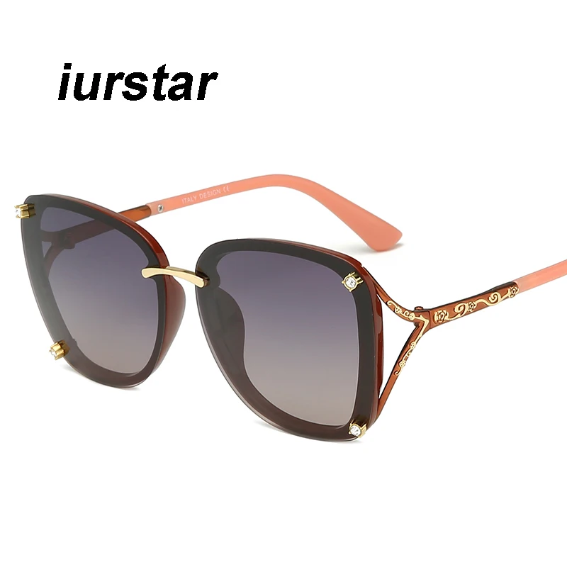 Женские солнечные очки UV400 Ретро-люнеты Gafas Модные полые Квадратные Солнцезащитные очки для женщин мужские Поляризованные хрустальные солнцезащитные очки для вождения - Цвет линз: Серый