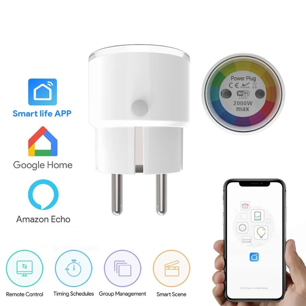 Tuya Smart life Mini Smart Socket Wifi EU Plug 2000W 10A ...