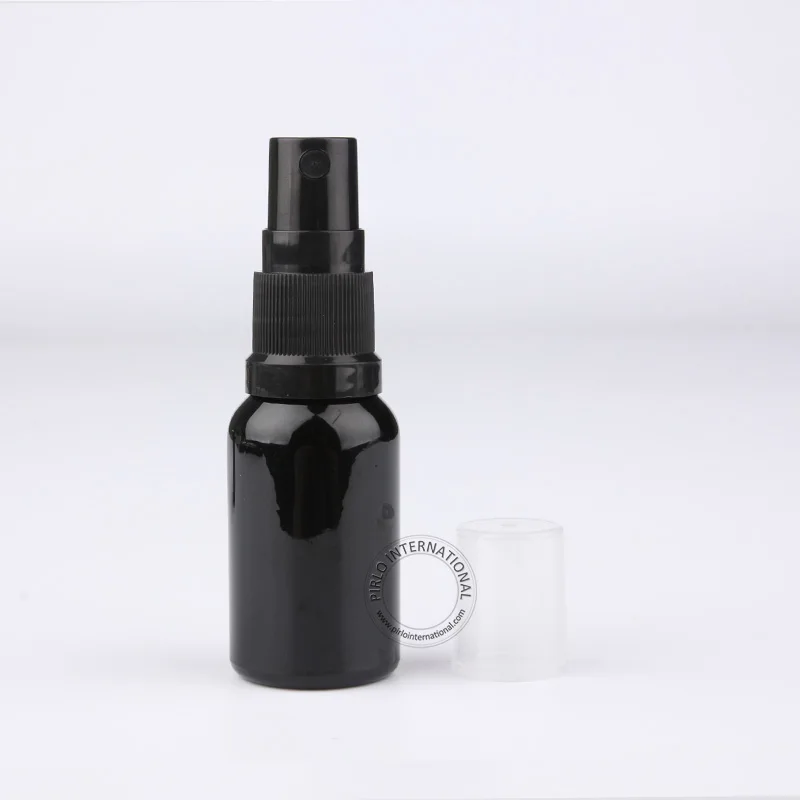 

10 x 15ml Black Essential Oil Bottle,1/2 oz Glass Spray Bottles,15cc Mini Glass Perfumes Atomizer, Black Sprayer Free Shipping
