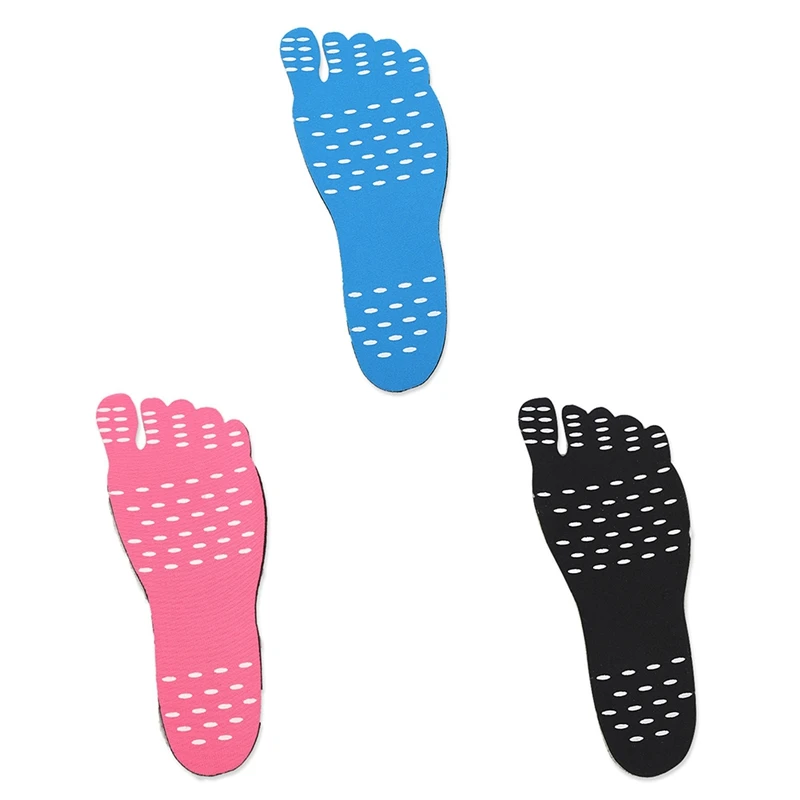 

Beach Barefoot Invisible Shoes Insole Heat Insulation Waterproof Non-slip Stick On Adhesive Foot Protection Pad Stickers