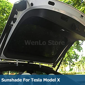 

Sunroof Sunshade Windshield Sunshade Protector For Tesla Model X Rear Liftgate Mesh Sunshade Falcon Wing Roof Window Sunshades