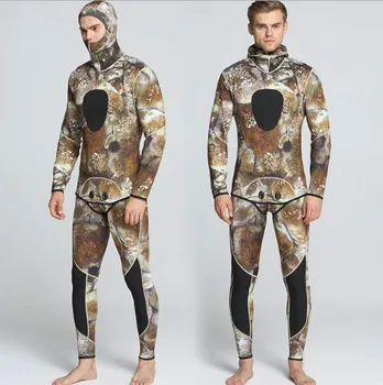 

Neoprene 3MM Scuba dive Wet suit Lovers Wetsuit Equipment Snorkeling Jumpsuit One piece long sleeved Underwater Hunting