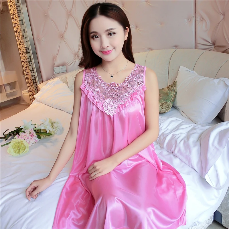 women's plus size silk nightgowns