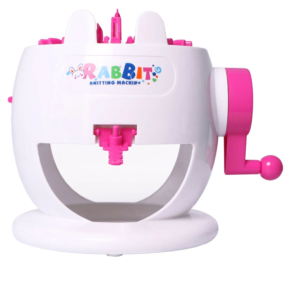 

Rabbit Shape DIY Knitting Machine Hand Knitting Machine Toy Weave Scarf Parent-Child Interaction Interesting Creative Applied