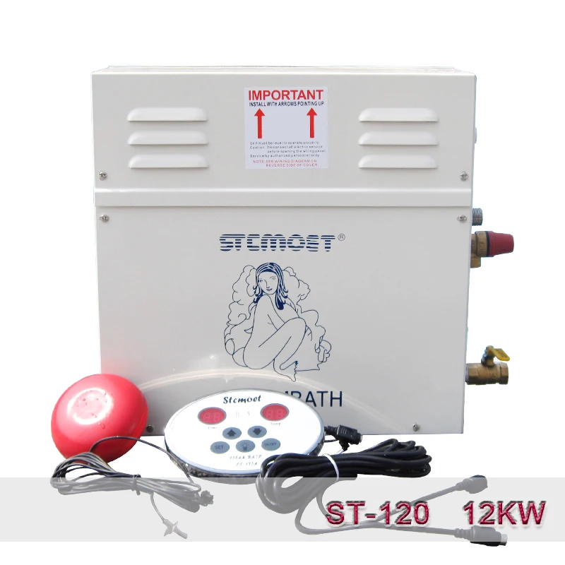 

12KW Home Steam Machine ST-120 Steam Generator Sauna Dry Stream Furnace Wet Steam Steamer Digital Controller Sauna Machine
