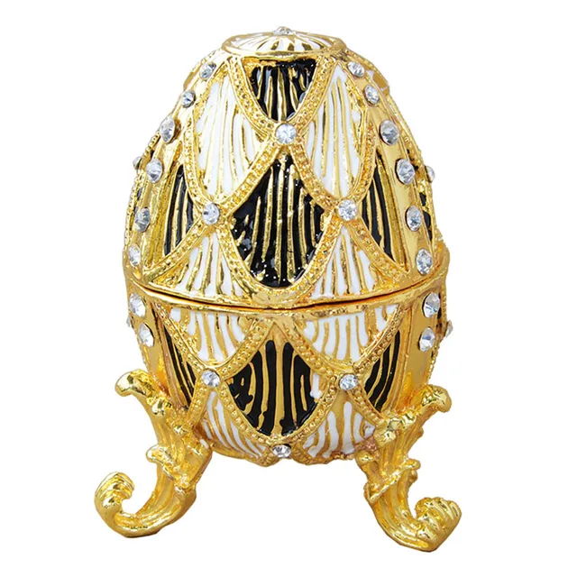 Moderne faberge gouden ei Faberge Ei Trinket ring Doos paasei