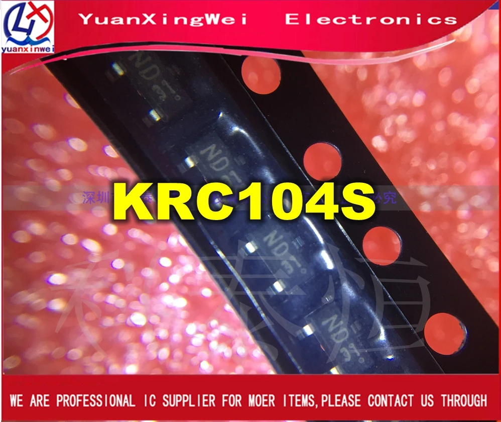 Free shipping 20pcs/lot KRC104S ND SOT23 | Электроника
