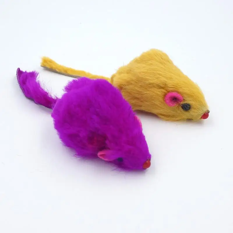 purple mouse cat toy