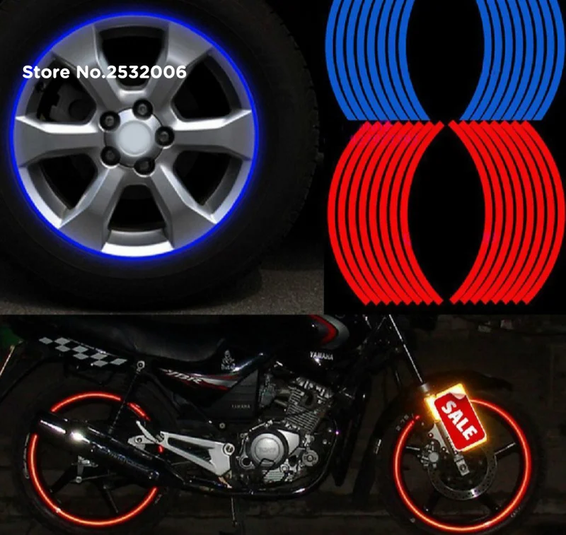 

Car Reflective rim tape for Mini One Cooper R50 R52 R53 R55 R56 R60 R61 PACEMAN COUNTRYMAN