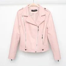 Модный повседневный из кожзаменителя куртка женская с длинным рукавом молнии куртка-бомбер зимняя женская короткая куртка из искусственной кожи