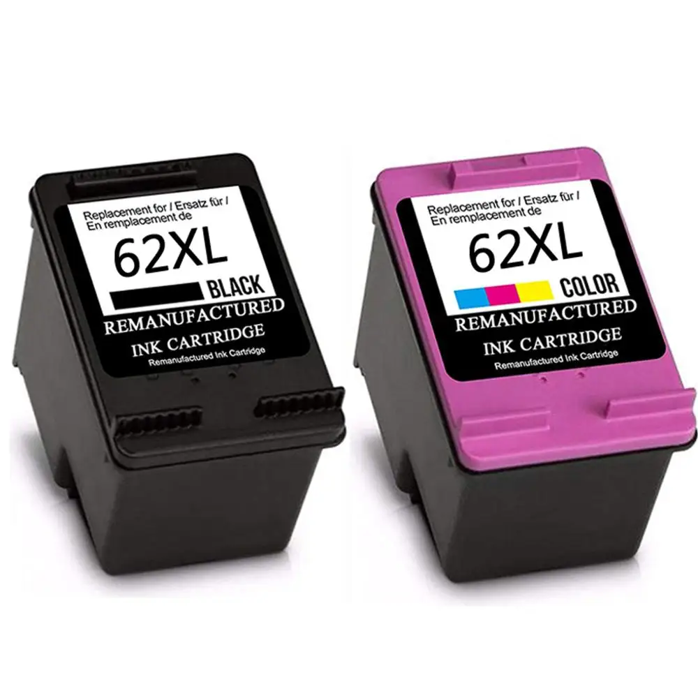 62XL Refilled Ink font b Cartridge b font Replacement for HP 62 XL font b cartridge