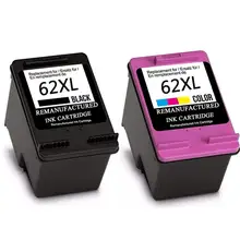 62XL Refilled Ink Cartridge Replacement for HP 62 XL cartridge for HP Envy 5640 OfficeJet 200 5540 5740 5542 7640 printers
