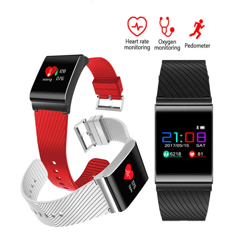 Surplus Wind X9PRO Square Color Screen Smart Watch Heart Rate Blood Pressure Waterproof Sport Watch with Bluetooth
