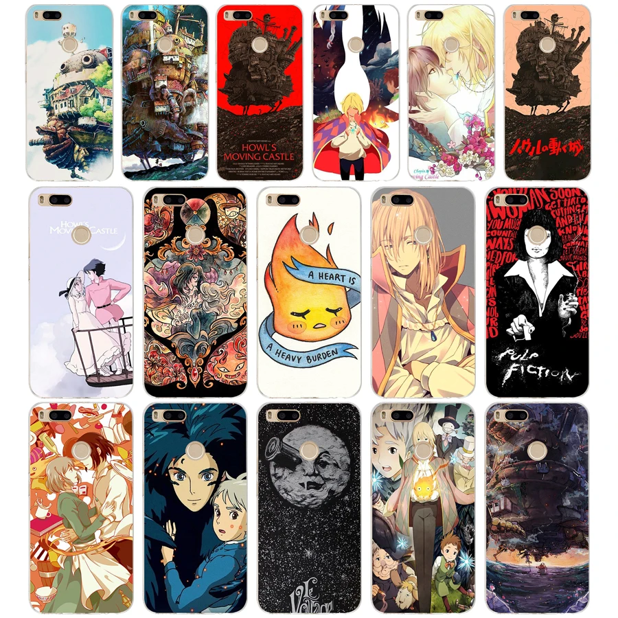 

158SD Howl's Howls Moving Castle Soft Silicone Tpu Cover phone Case for xiaomi redmi 4A 4X note 4 4x mi A1 A2 lite