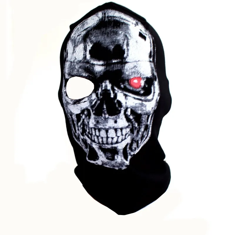 Оригинальные маски призрака Балаклава с рисунком черепа вне двери деятельности hellowen зимний череп маска Балаклава бини бренд Mr Hunkle черный