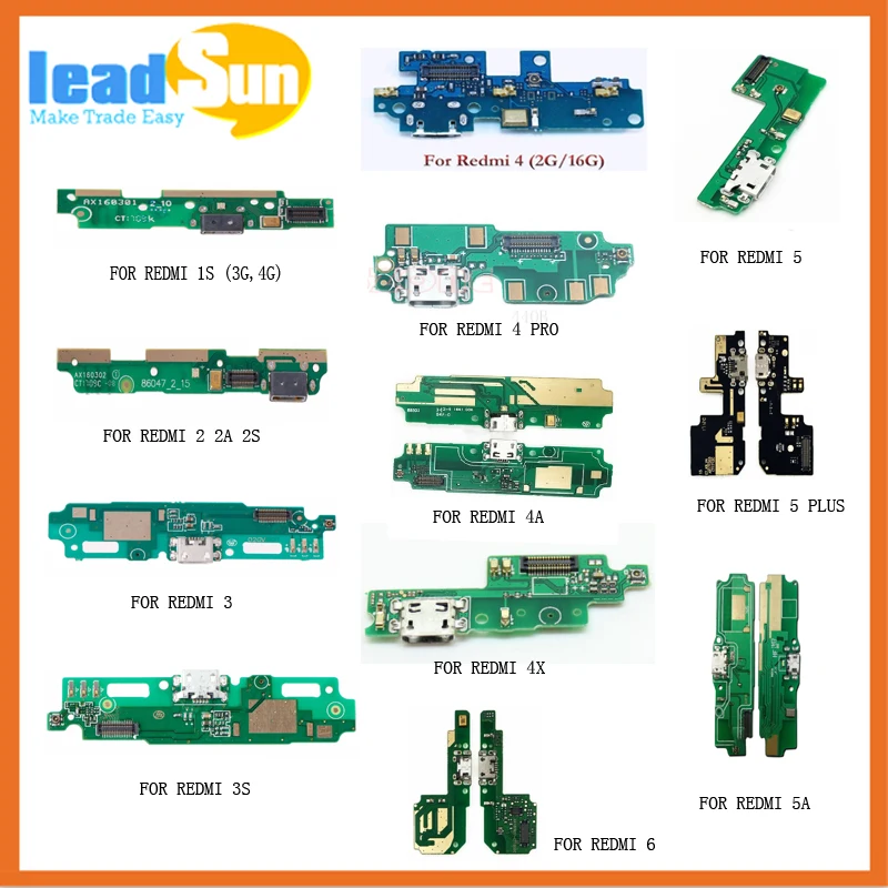 

For Xiaomi Redmi 1s 2 2A 2S 3 3s 4 pro 4A 4X 5 PLUS 5A 6 Micro USB Charging Dock port Connector board plug Flex Cable Microphone