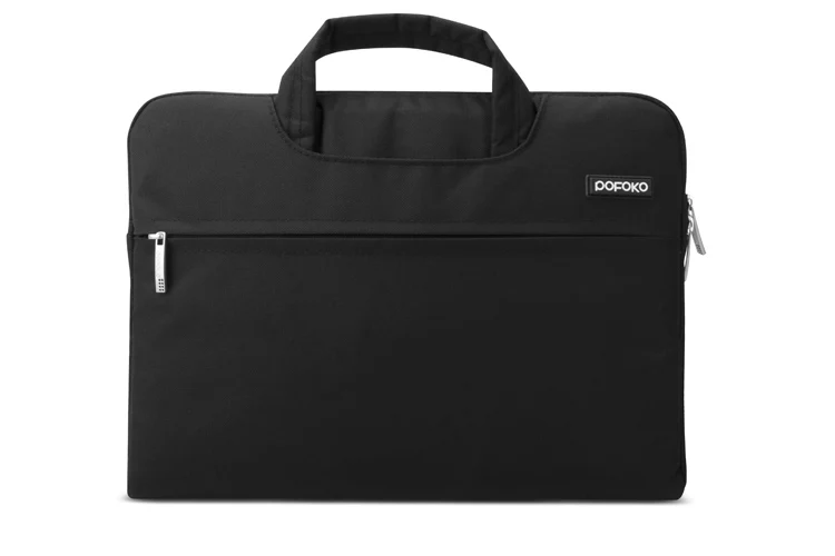 POFOKO брендовый чехол для переноски ноутбука, чехол для Apple Macbook Pro retina Touch bar 13,3 15 Air 11,6 13,3 Pro 17 дюймов - Цвет: Black
