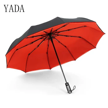 

YADA High Quality Brand Umbrella Rain Women Automatic Sunny And Rainy Umbrella Car For Womens Windproof Folding Umbrellas YS028
