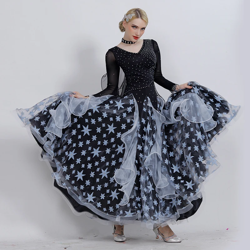 light blue Красные платья для конкурса бальных танцев, женские бальные платья с бахромой, стандартные платья для танцев, платья для бальных танцев, Одежда для танцев - Цвет: light blue