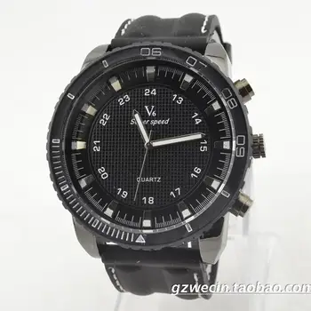 

V6 fashion foreign trade tape table gift table silicone watch supply speed super watch wholesale
