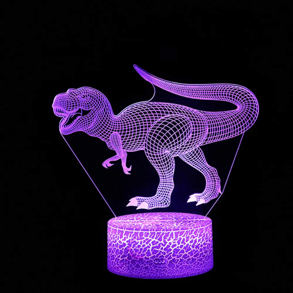 100% Бренд новый высокое качество светодиодный 3D подсвечивающая лампа Оптическая иллюзия настольная ночник с 7 цветов Изменение Прямая