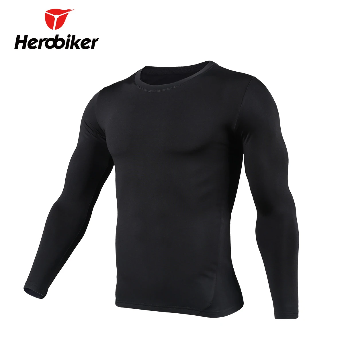 HEROBIKER دراجة نارية ملابس اخلية حرارية مجموعة الرجال دراجة نارية التزلج الشتاء الدافئة قاعدة طبقات ضيق طويل جونز قمم و فستان أطفال مع سروال داخ...